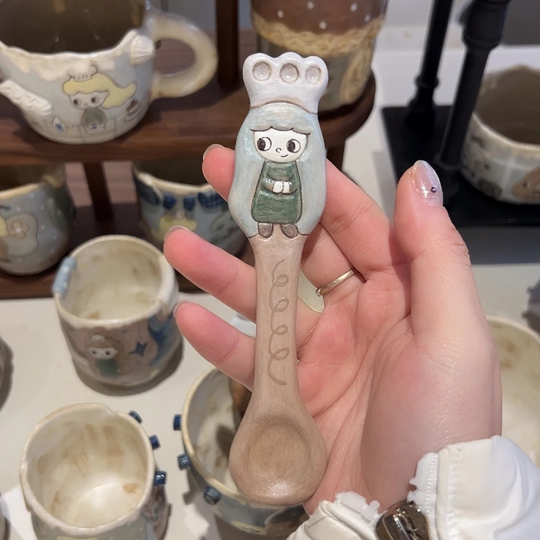 陶瓷e****g勺子手作陶瓷