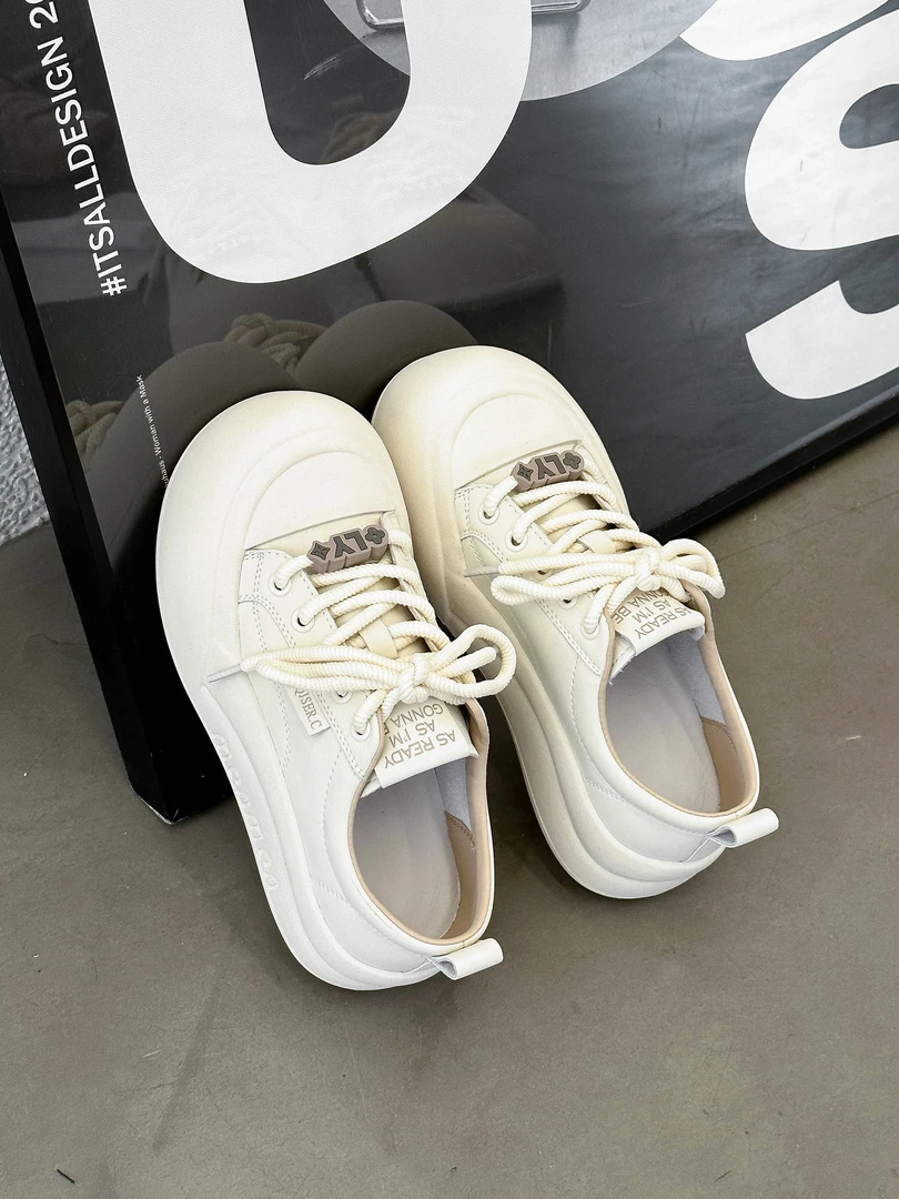 秋实大码女鞋40-43码休闲鞋单鞋1821百搭圆头娃娃鞋