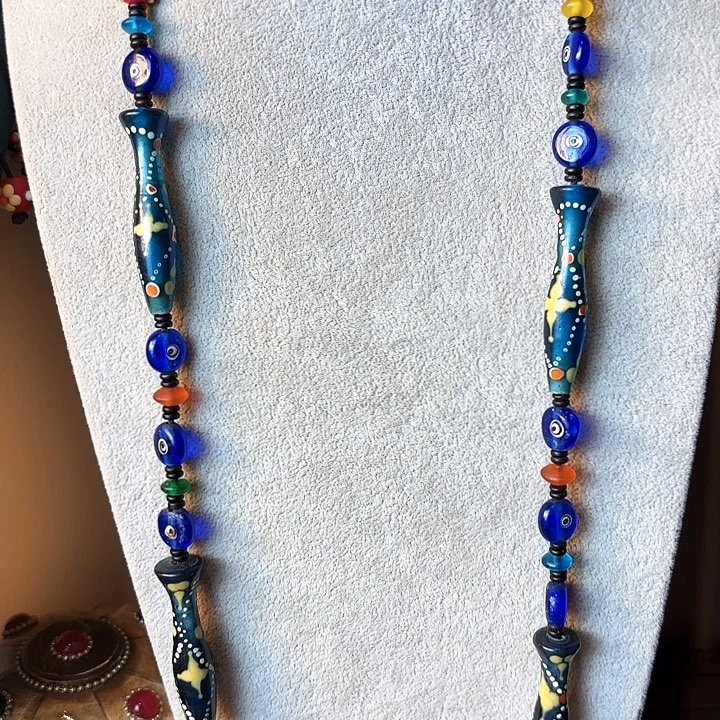 石英石铁合金琉璃项链