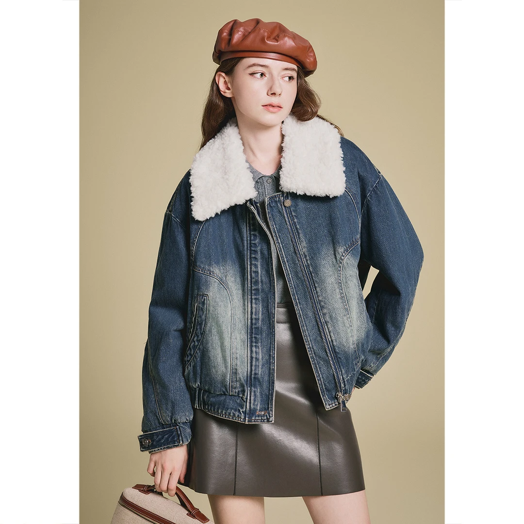 【北海道之恋】PSALTER/诗篇25冬新款减龄牛仔鹅绒羽绒服6C65108123