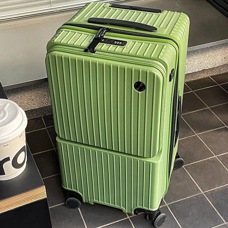 多功能前开口行李箱女拉杆箱28寸大容量结实20寸登机箱静音万向轮