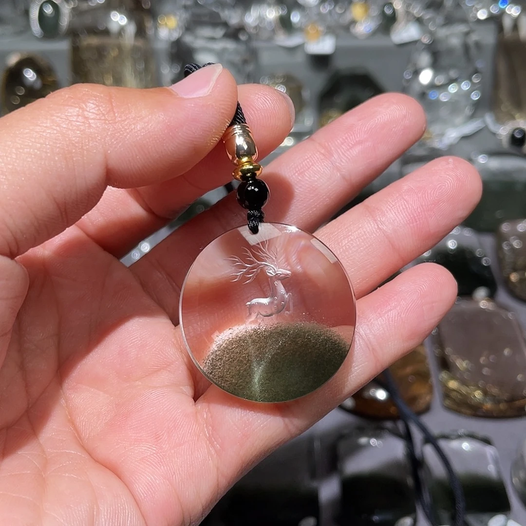 草***美颈饰未镶嵌水晶挂件