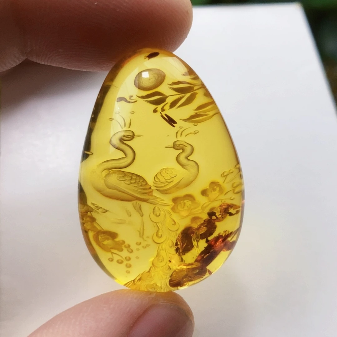 【闪购商品】金珀吊坠(不含链)未镶嵌