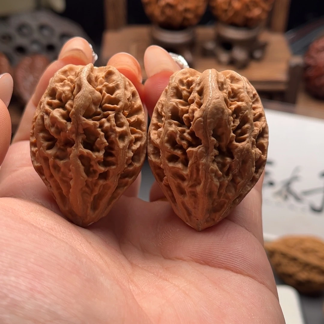 文玩核桃把件关东木子家楸大胖30