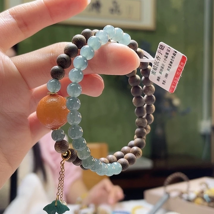 蜜蜡未镶嵌裸石手串