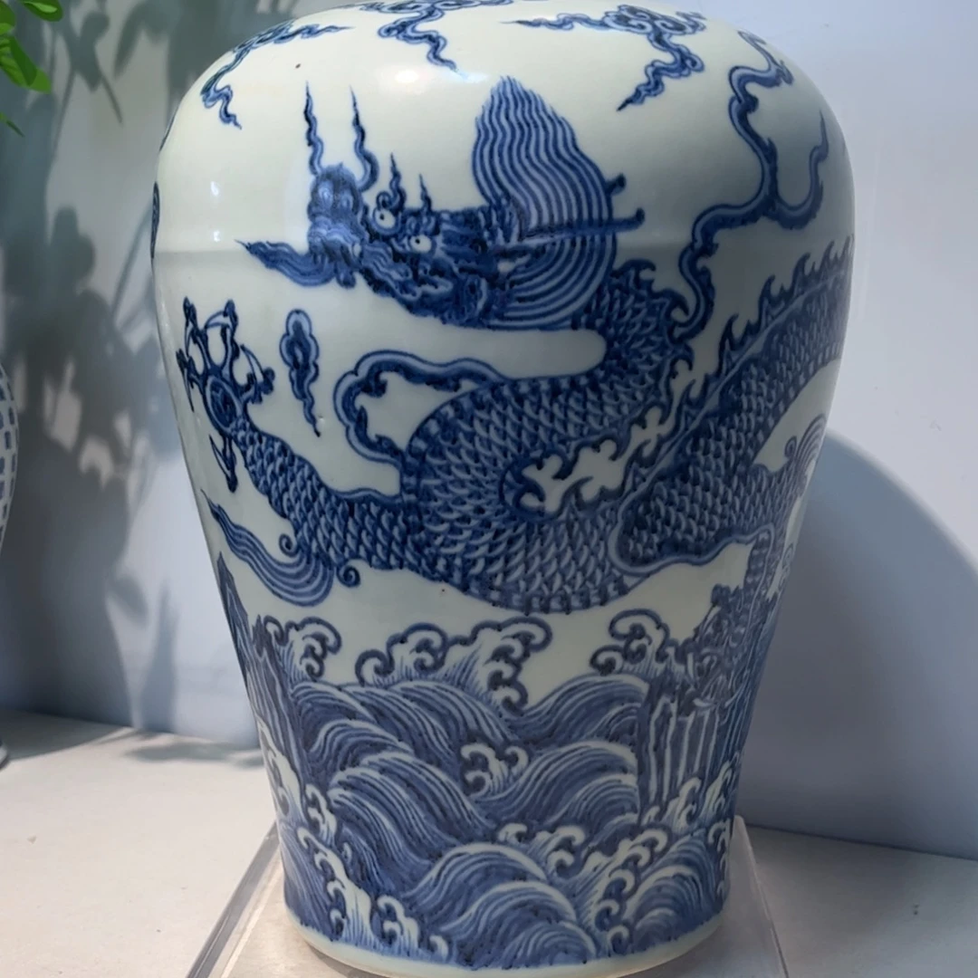 五***海摆件瓷器艺术品摆件青花