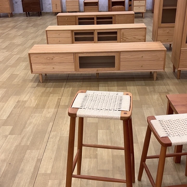 北美样品樱桃木吧台椅不退不换