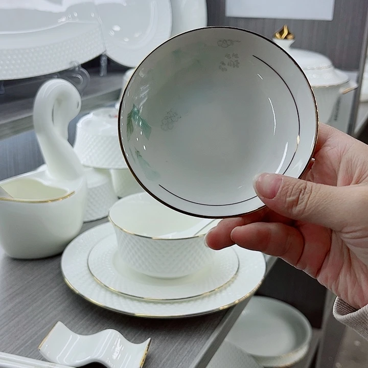 景德镇高端骨瓷味碟10个