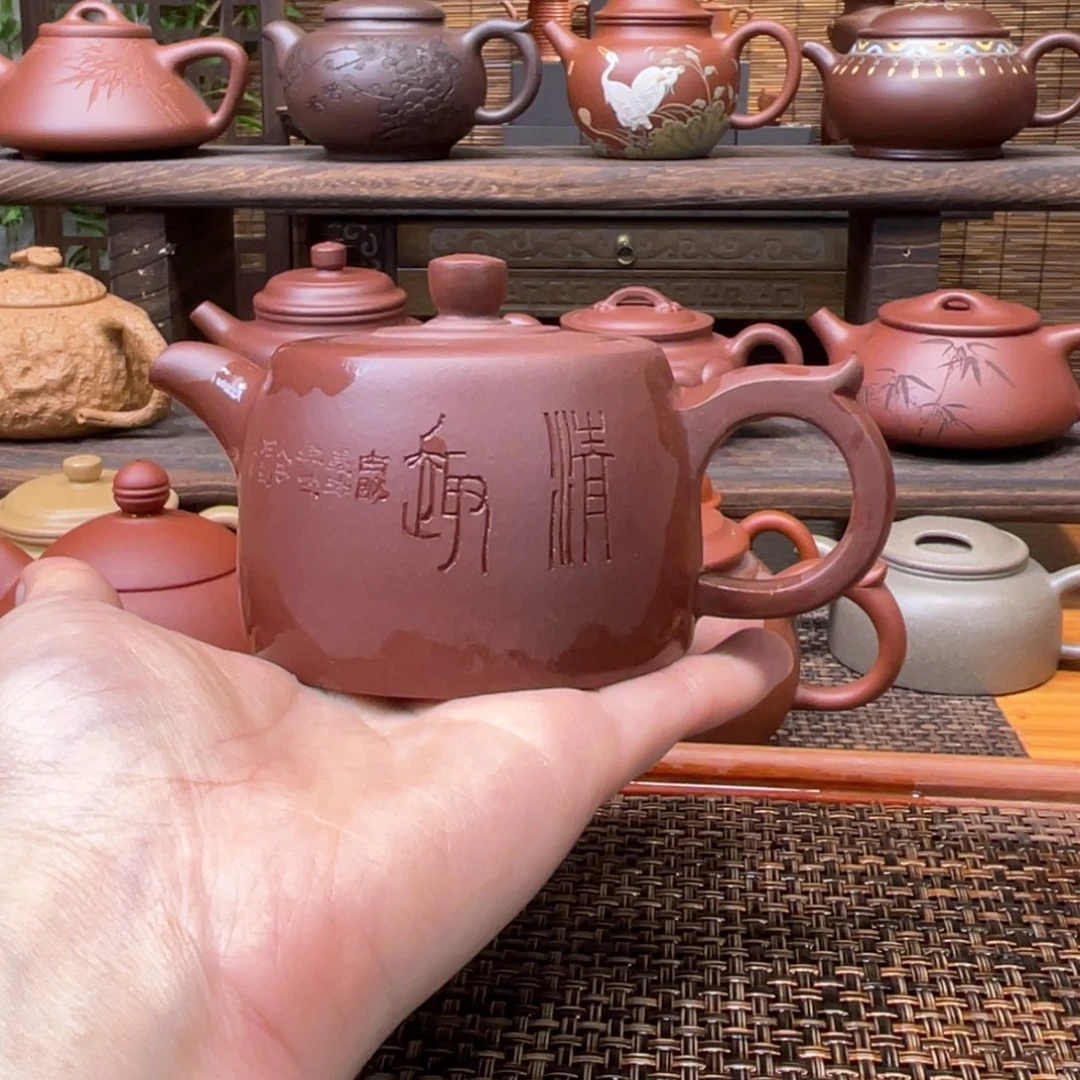 茶壶紫砂宜兴原矿紫砂手工制170