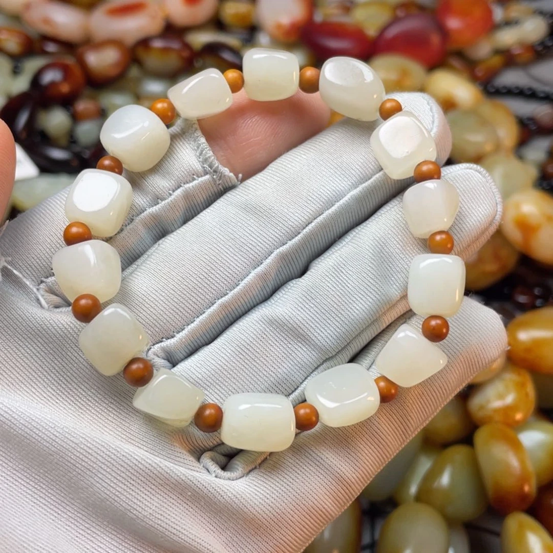 和田玉手链未镶嵌