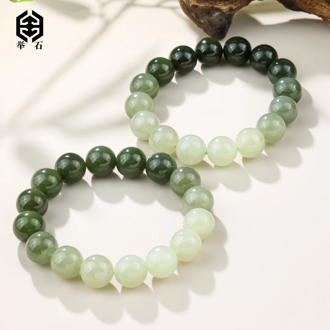 【举石珠宝】T0524-3793-62和田玉手串（一件/多样性发/约11mm）K