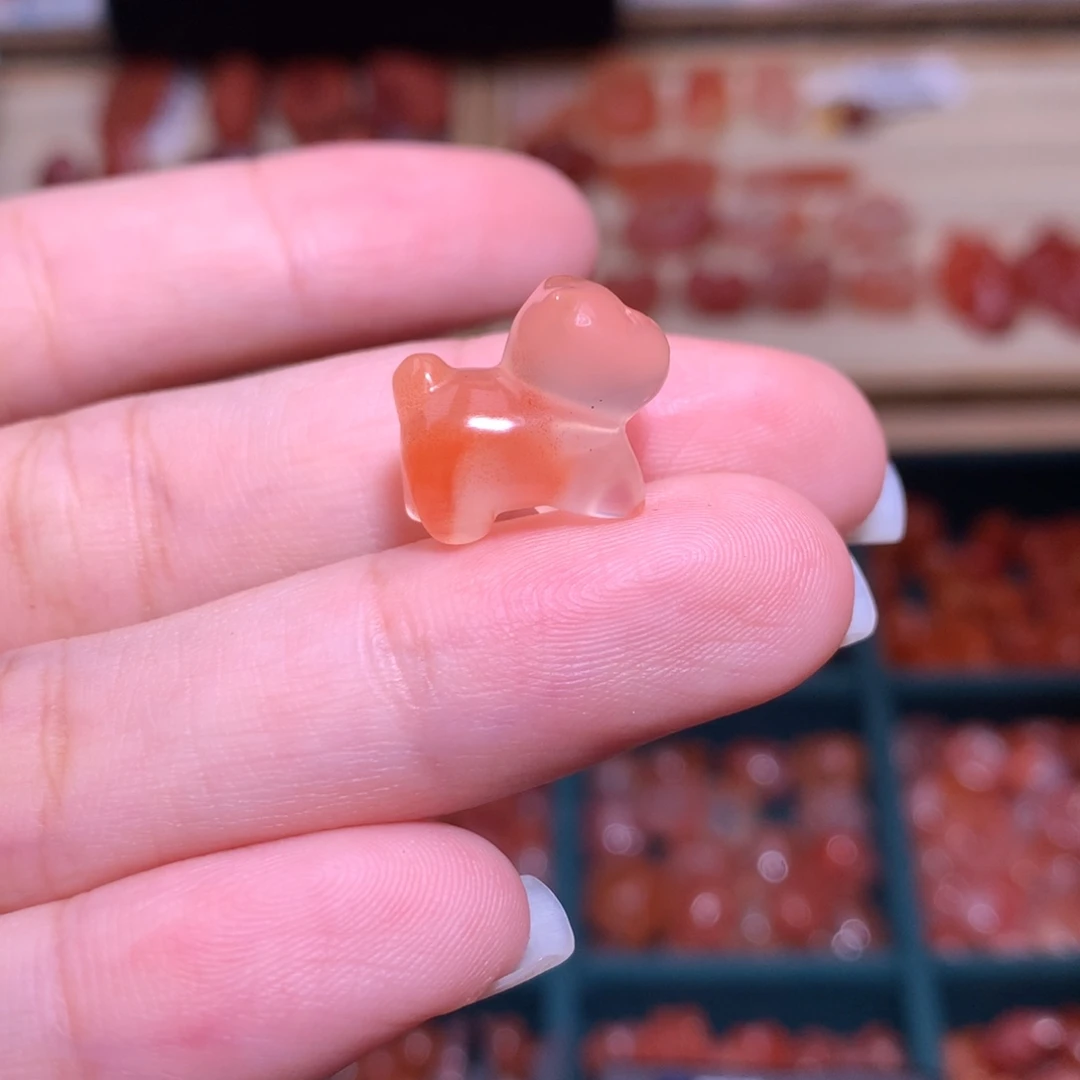 南红玛瑙未镶嵌珠宝半成品溜达猫