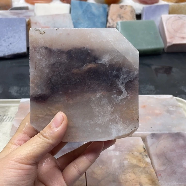 石英质玉未镶嵌定制紫罗兰30厚