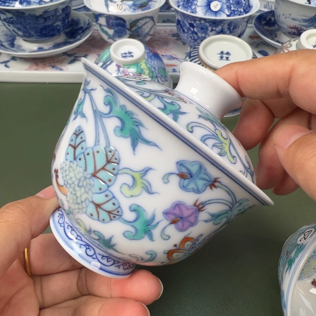 陶瓷景德镇纯手工纯手绘茶具木木76