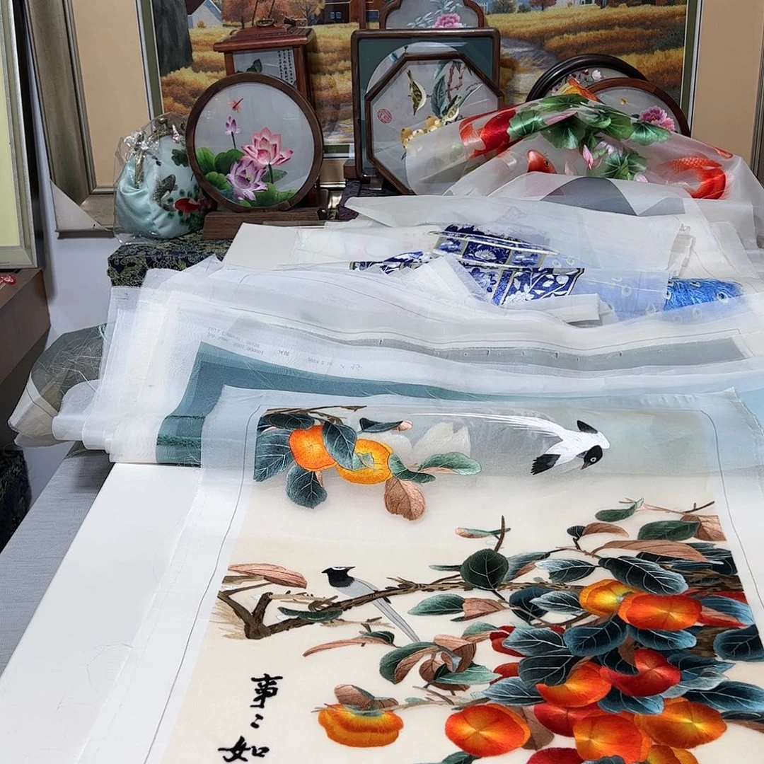 刺绣纯手工刺绣画