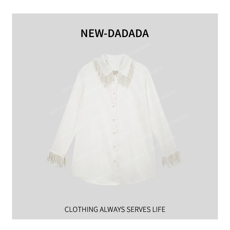 清清利达 NEW DADADA【芳龄】长袖时尚设计感衬衫衬衣TPC3655