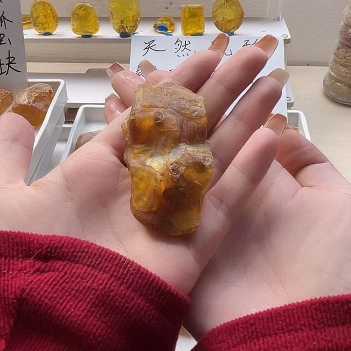 天****定制琥珀未镶嵌天然琥珀蜜蜡
