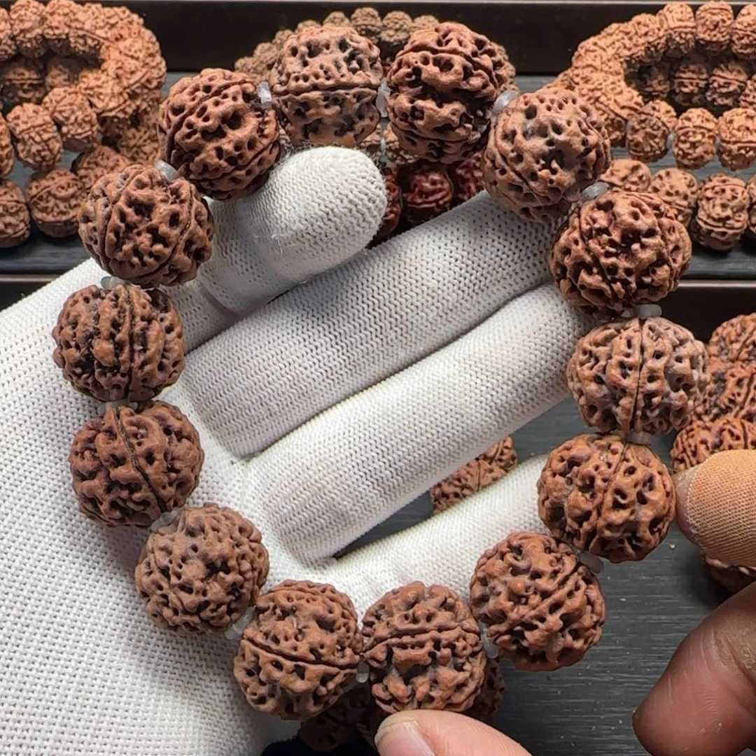 金刚菩提吊坠21mm五星梅花双龙