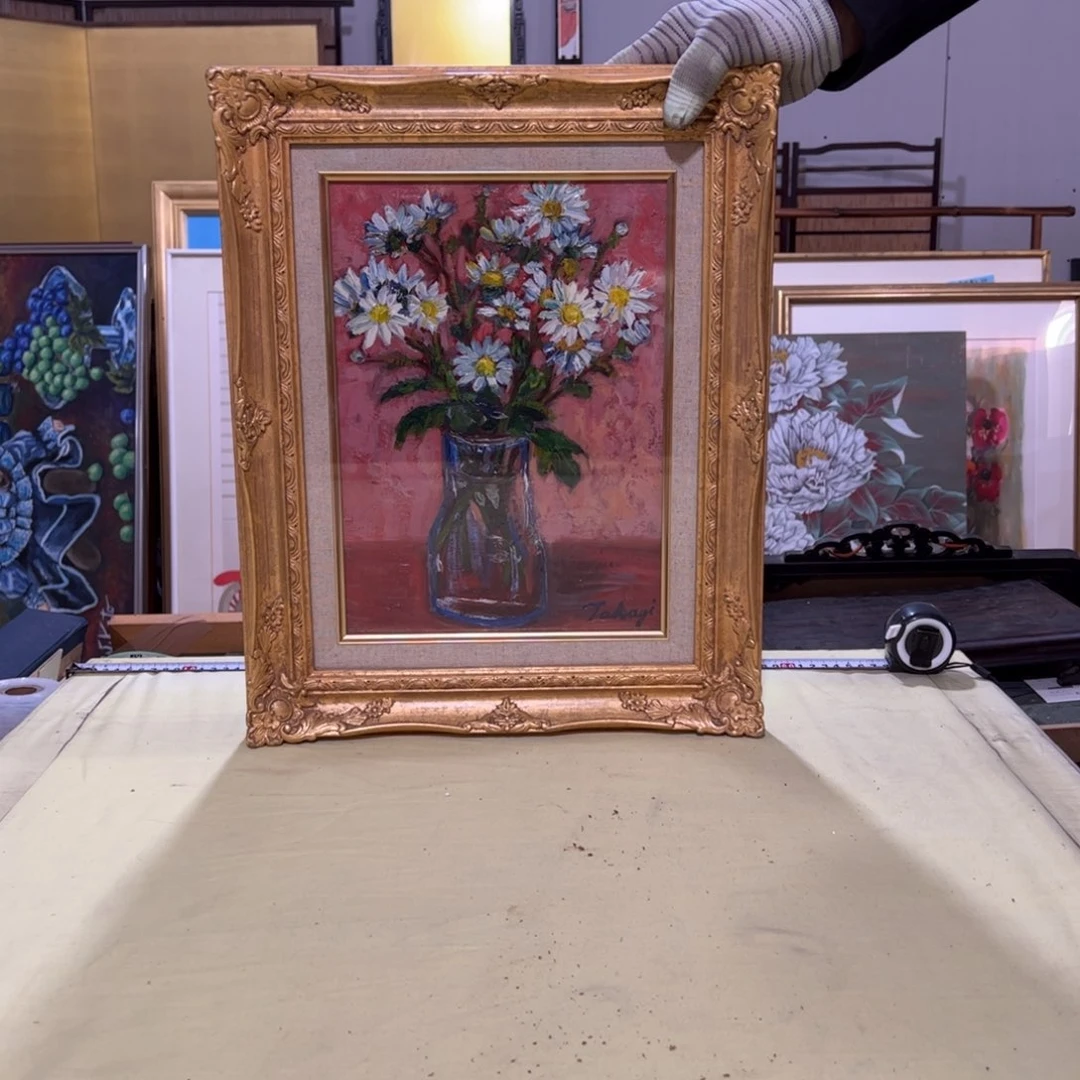 绘画D**e屏风框画茶空间设计