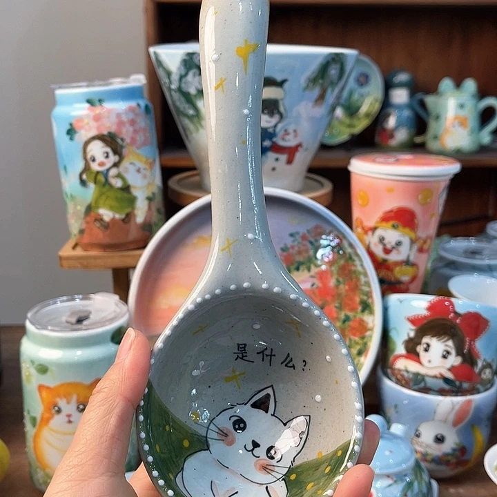 陶景德镇釉下手绘陶瓷