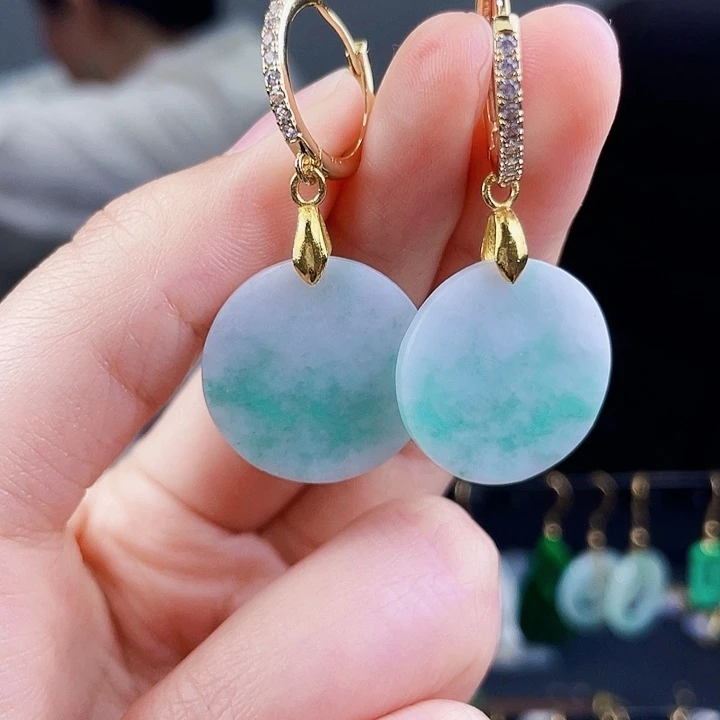 翡翠耳饰未镶嵌饰品