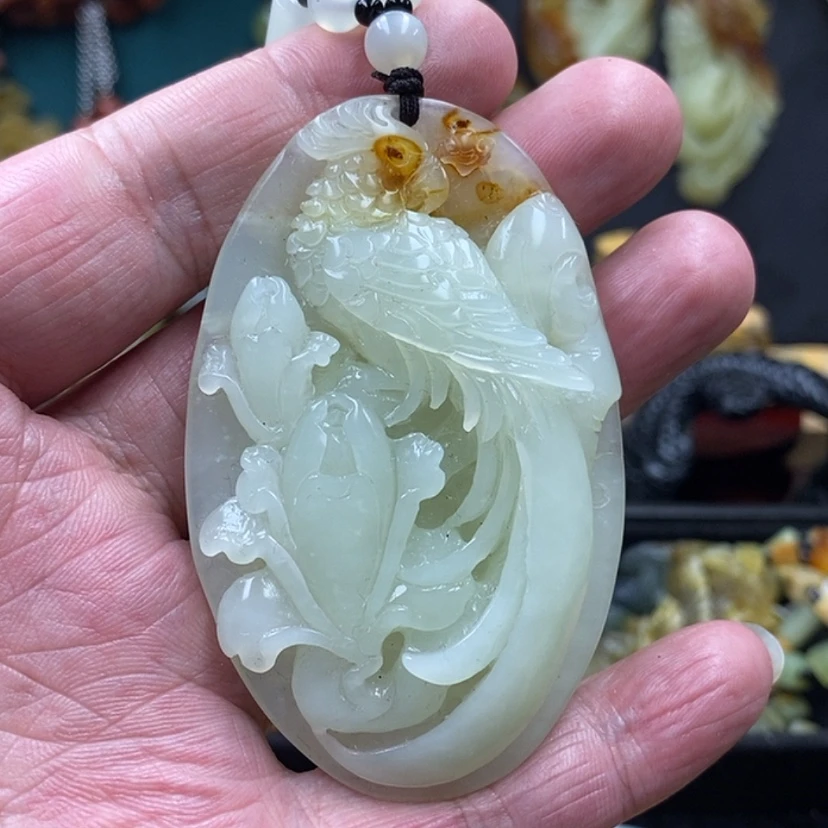 【闪购商品】蛇纹石玉吊坠未镶嵌