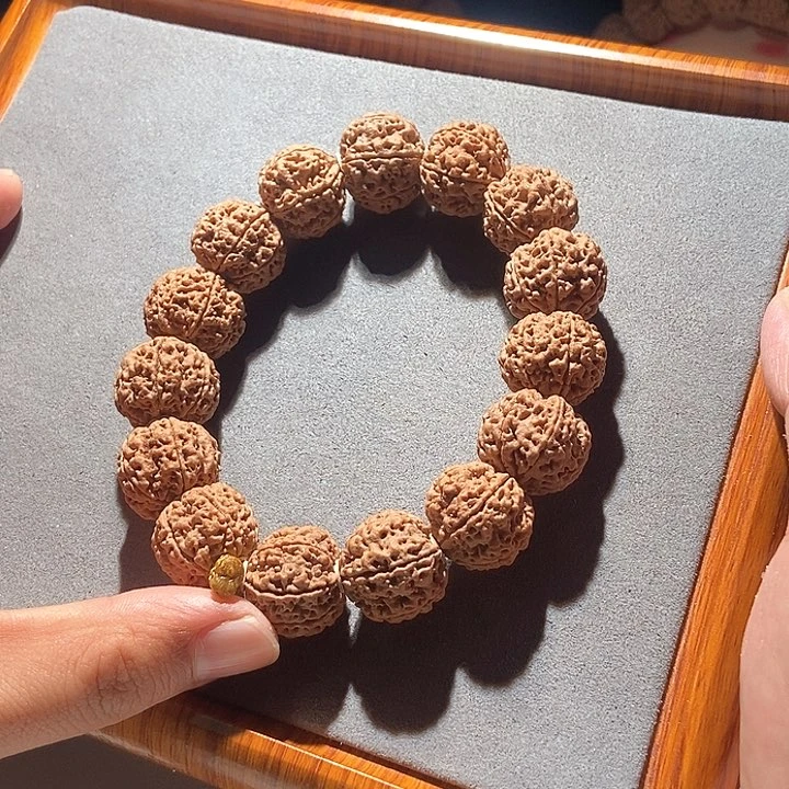 金刚菩提吊坠昂**古梁六瓣十二龙21mm