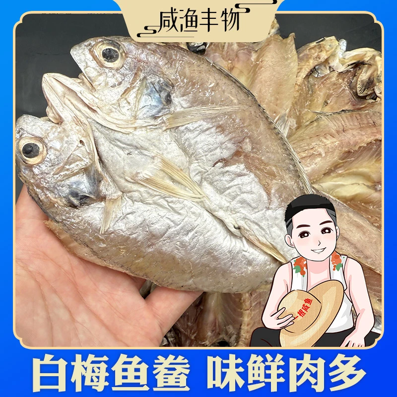 象山石浦淡晒白梅鲞白姑鱼鲞咸鱼干下饭菜海鲜干货250g/包精品