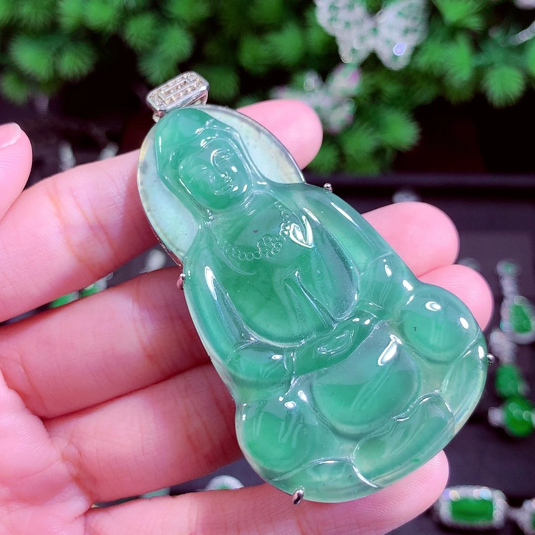 颈饰未镶嵌翡翠天然