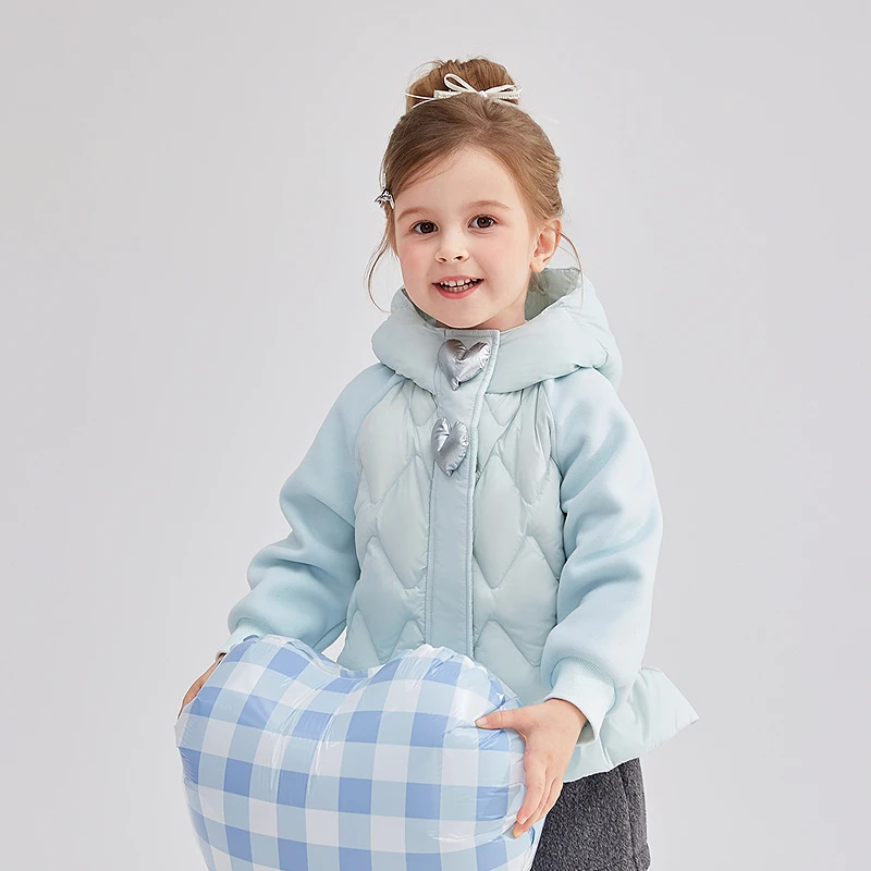 笛莎女童儿童羽绒服轻薄25秋冬季甜美宝宝保暖时尚外套-332546806
