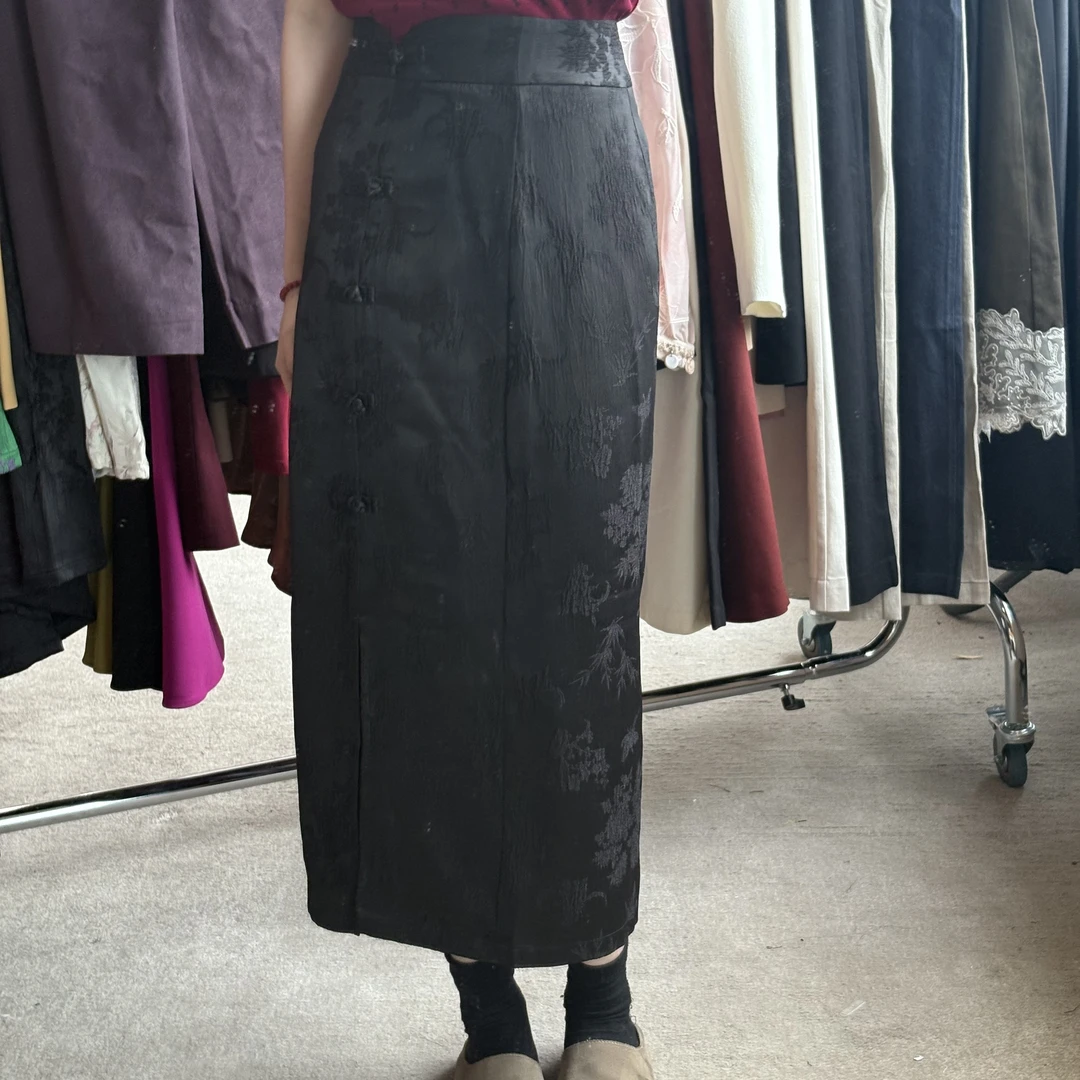 D30955南油爆款气质新中式半身裙