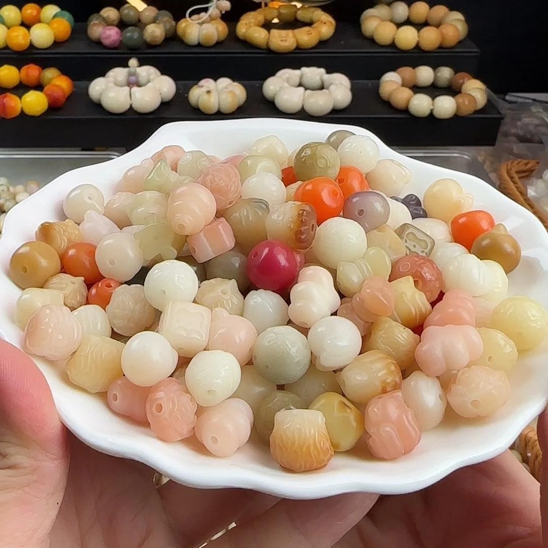 吊坠菩提根/象牙果卡12雕刻件混锅20卡牌➕10备珠