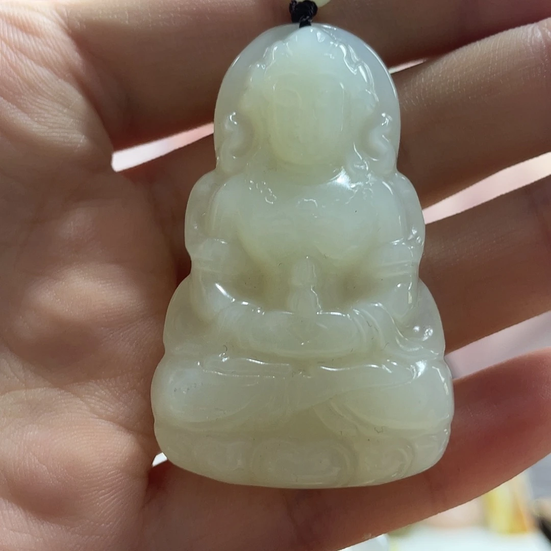 蛇纹石玉未镶嵌吊坠(赠链)
