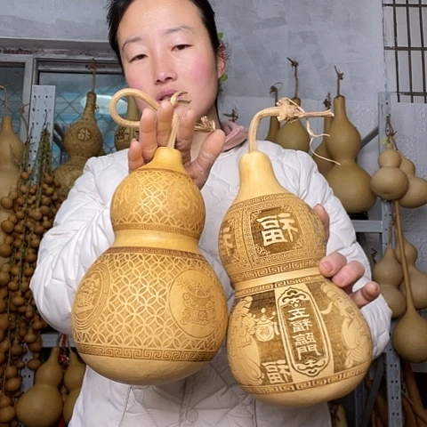 熊*天然植物葫芦文玩