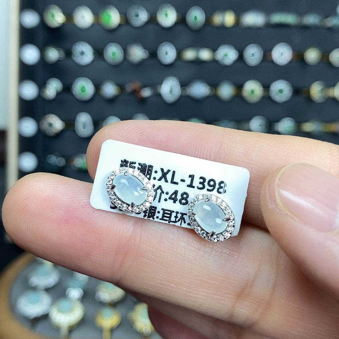 翡翠银S925镶嵌戒指