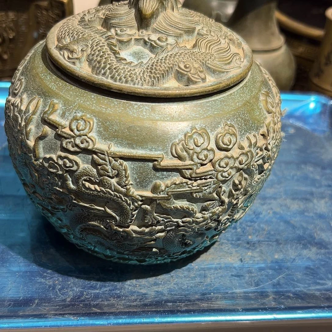 C****平微瑕疵黄铜摆件工艺品