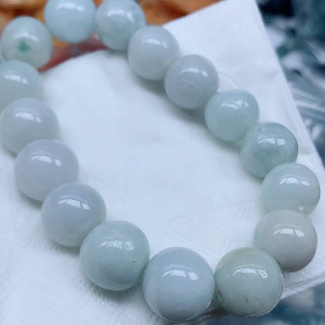 翡翠未镶嵌项链珠子批发