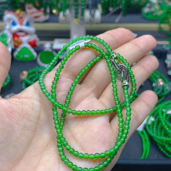 翡翠未镶嵌颈饰项链3