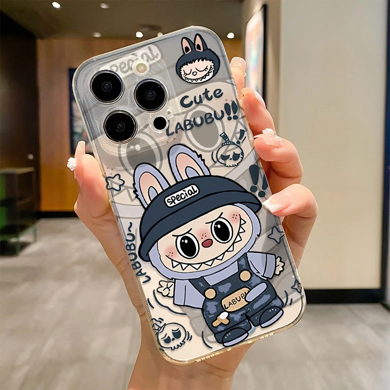 比耶拉布布适用于苹果16Pro手机壳iPhone14max小米15华为全包防摔
