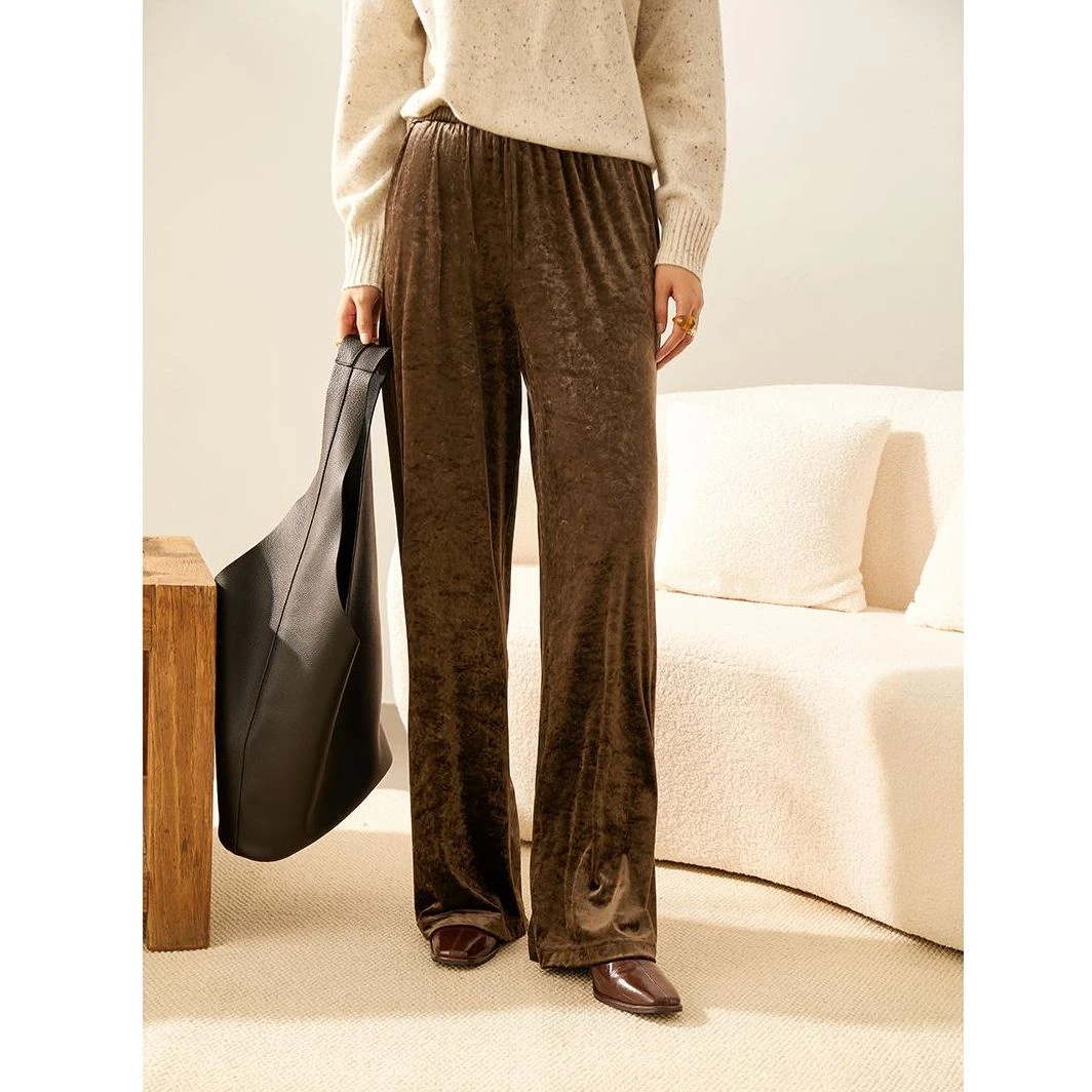 【有你】冬季新款时尚百搭气质纯色通勤风潮流女款休闲裤WTZ23805