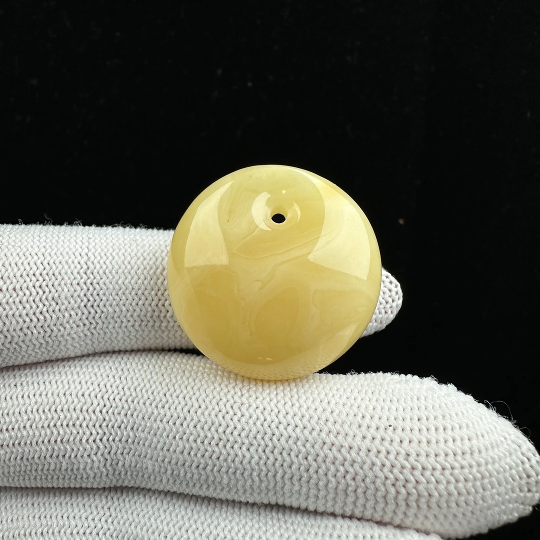 Y3519天然原矿蜜蜡 妖花公主扣 27*10mm抖音基地质检发货