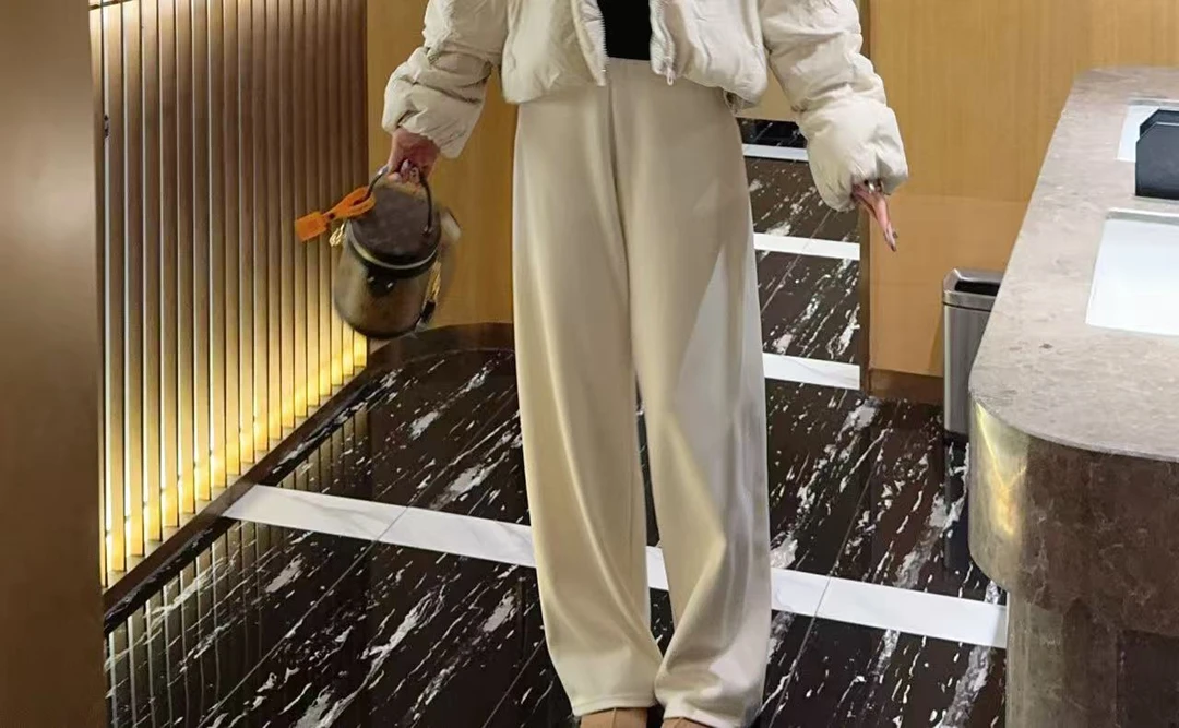 【小水专属】阿尔巴卡羊绒棉&山羊绒显瘦宽松加绒休闲裤