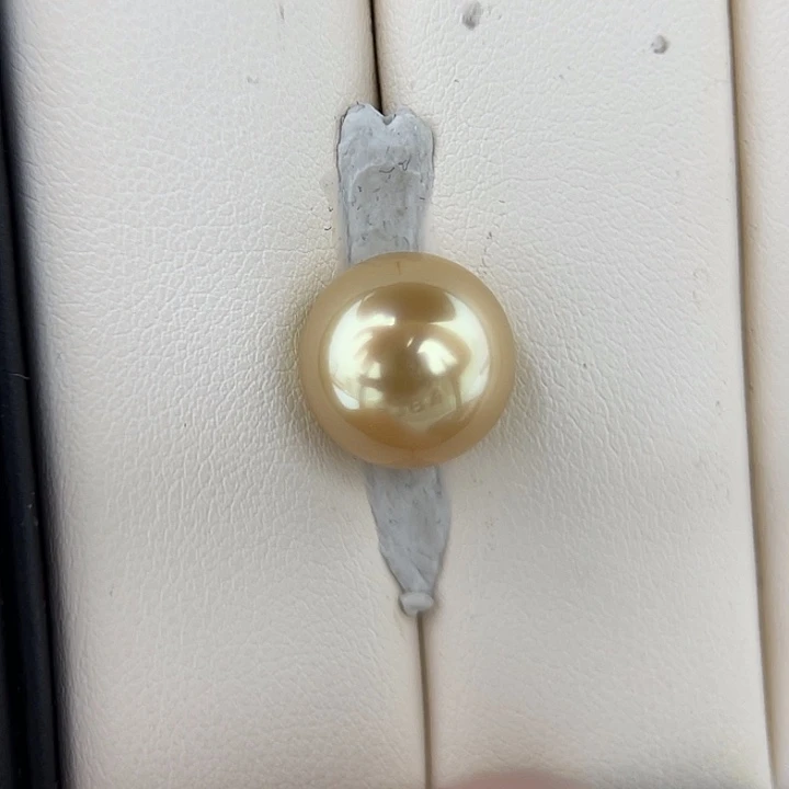 未镶嵌海水珍珠颈饰12.6mm 金珠 戒指