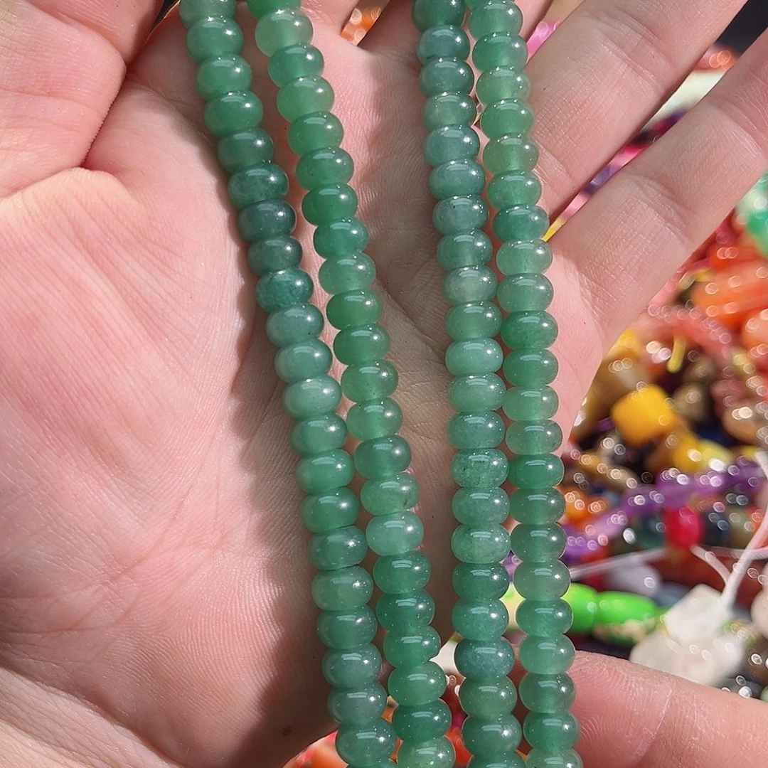 玛瑙/玉髓未镶嵌珠宝半成品东邻玉算盘8mm一条