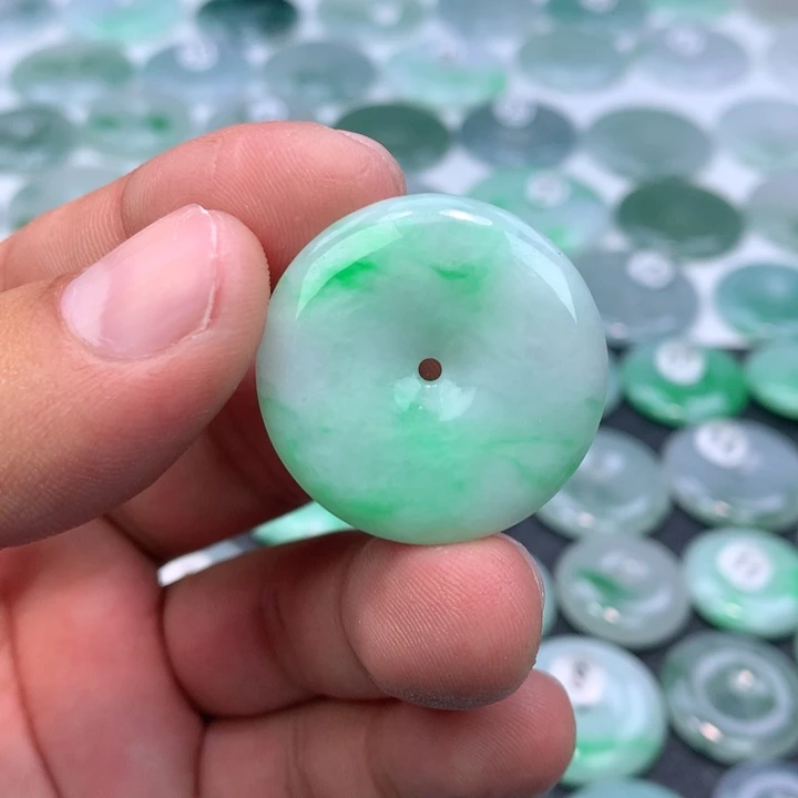 颈饰未镶嵌翡翠缅甸天然A货翡翠30-5.5