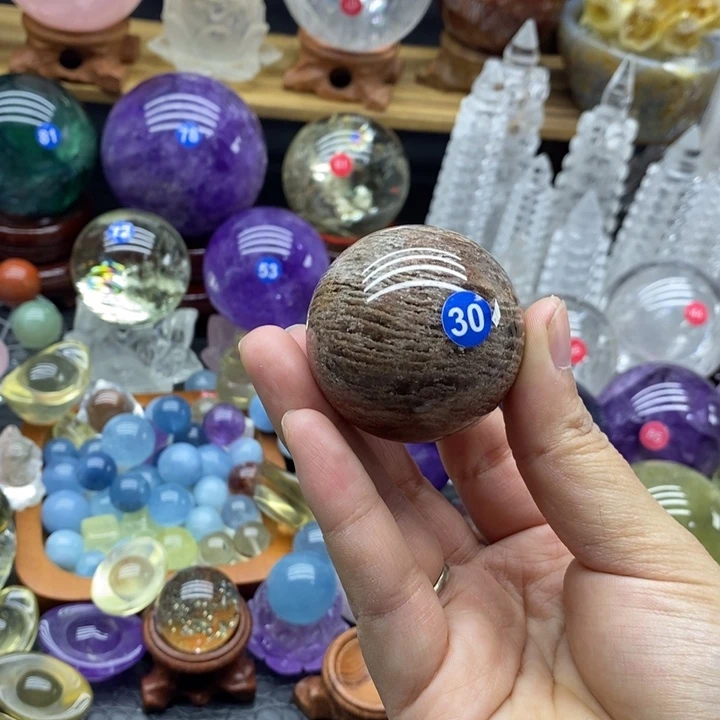 石材天然幽灵千层球