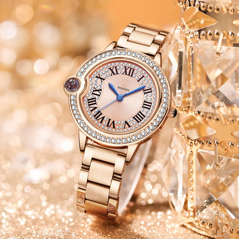 【专柜正品】RUISIDI 高奢高定告白气球满天星时尚防水石英女表