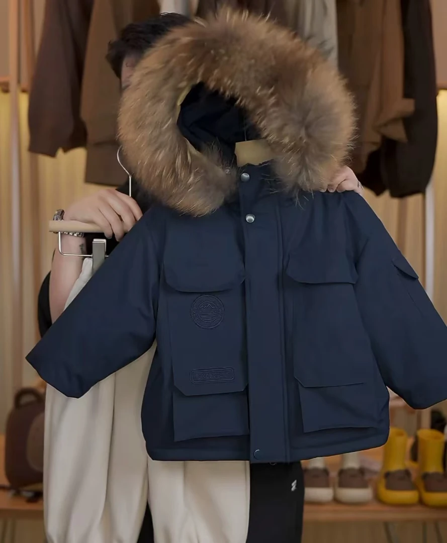 【断码福利】4棉服保暖加厚棉服连帽真毛领