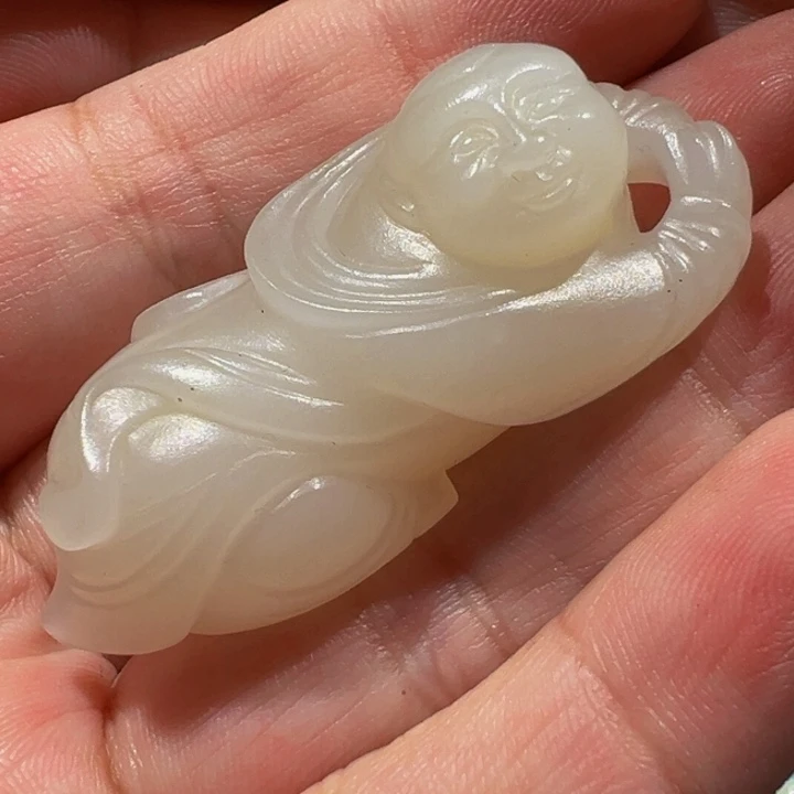 落***秋和田玉未镶嵌颈饰