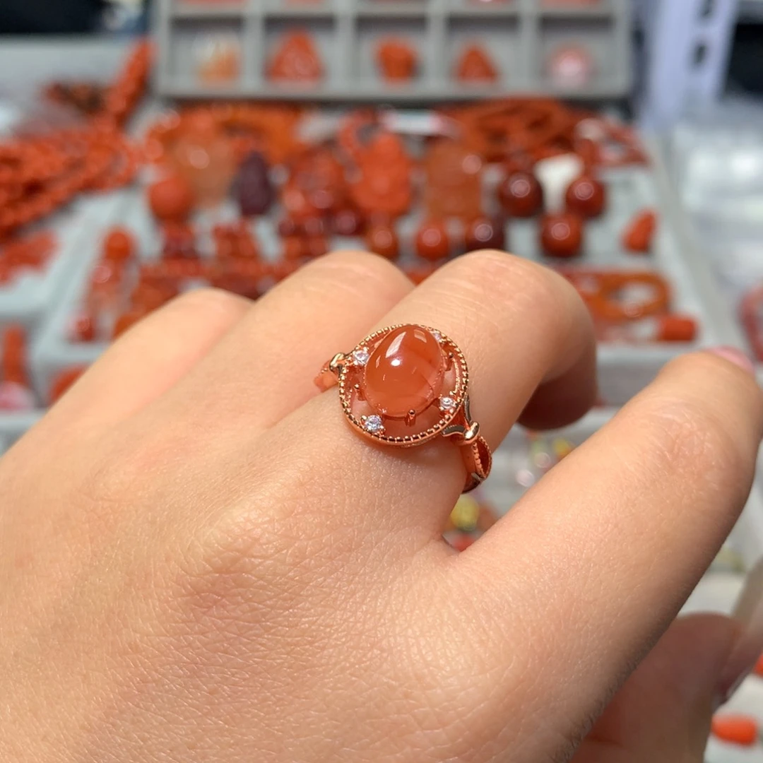 【闪购商品】南红玛瑙戒指未镶嵌